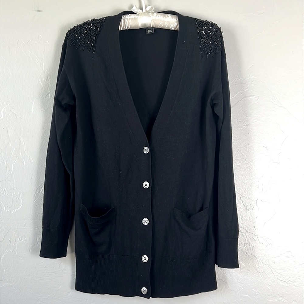 DKNY Silk Cashmere Cardigan